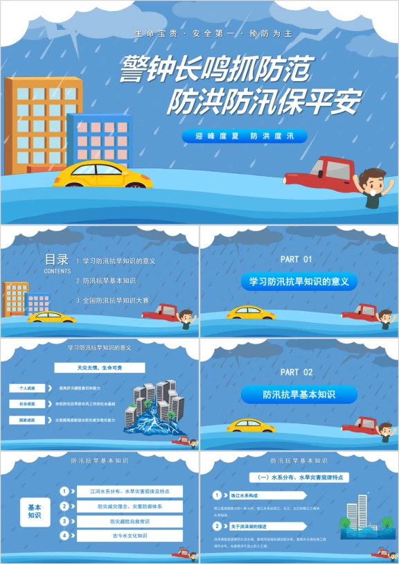 防洪防汛安全教育培训PPT