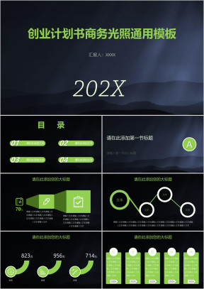 创业计划书商务光照ppt
