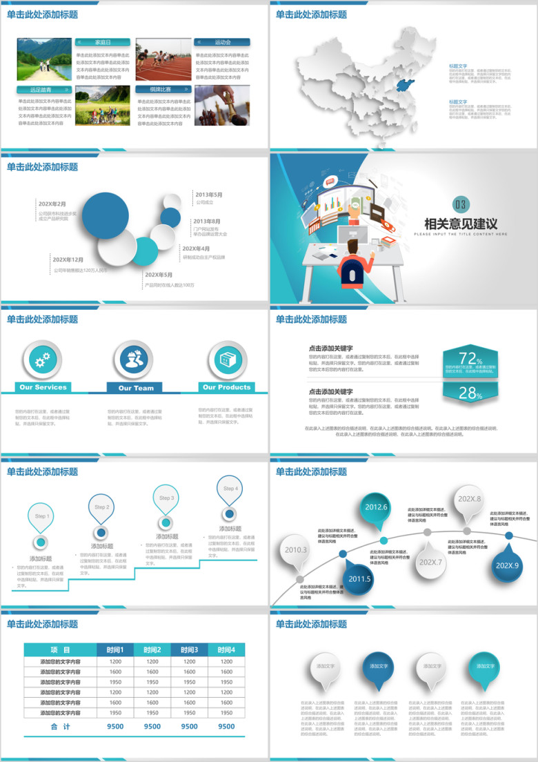 简约商务风销售业绩汇报工作总结计划ppt
