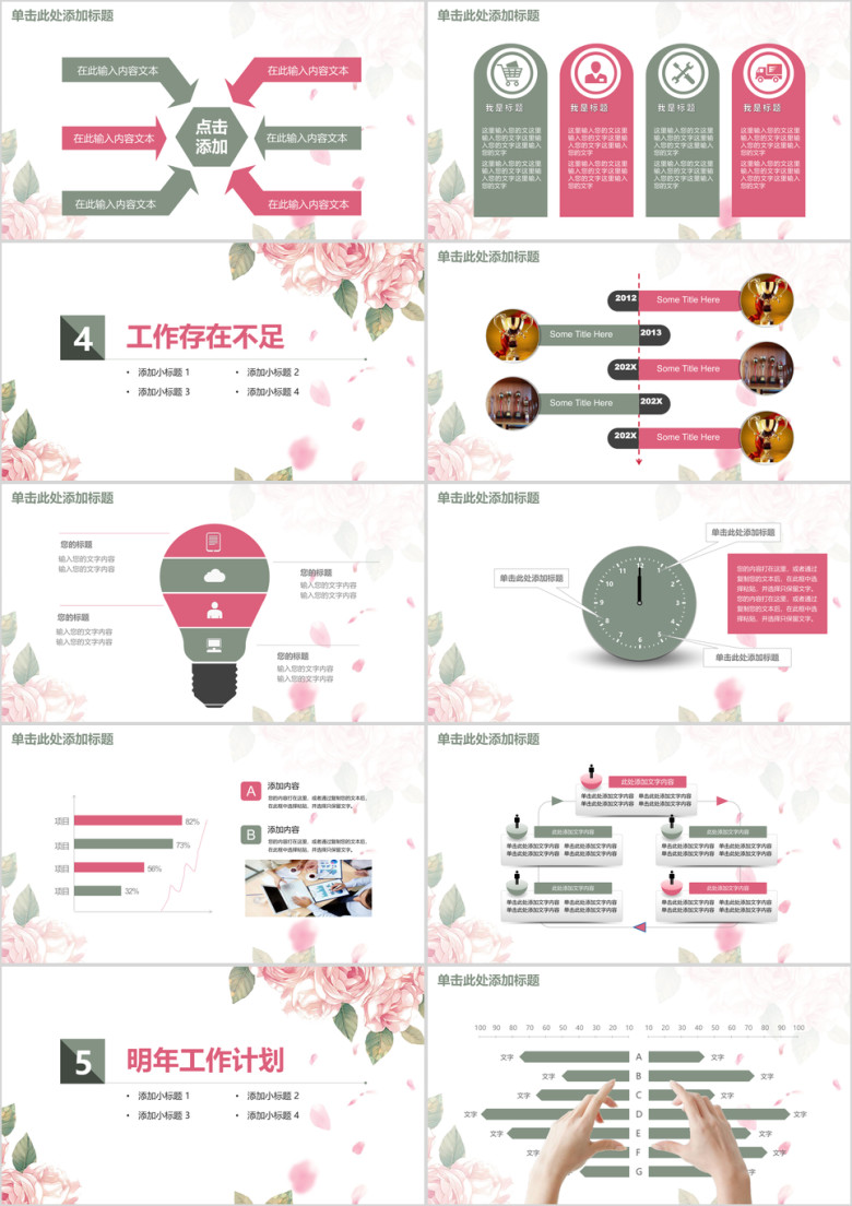 简约大气个人述职报告工作总结汇报商务ppt