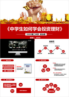 中学生理财规划家庭理财投资理财ppt
