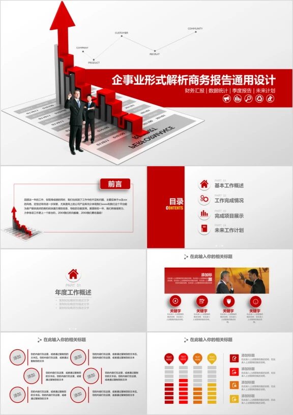数据分析财务汇报通用ppt