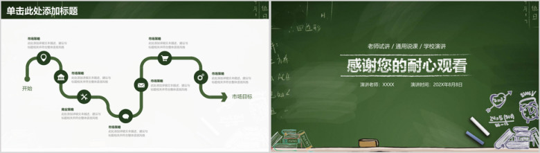 黑板风教育教学教师说课ppt