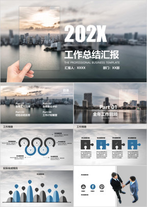 年终工作总结商务精美实用ppt模板