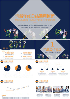 年终总结ppt模板