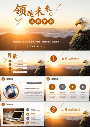 工作总结计划报告年中汇报模板ppt