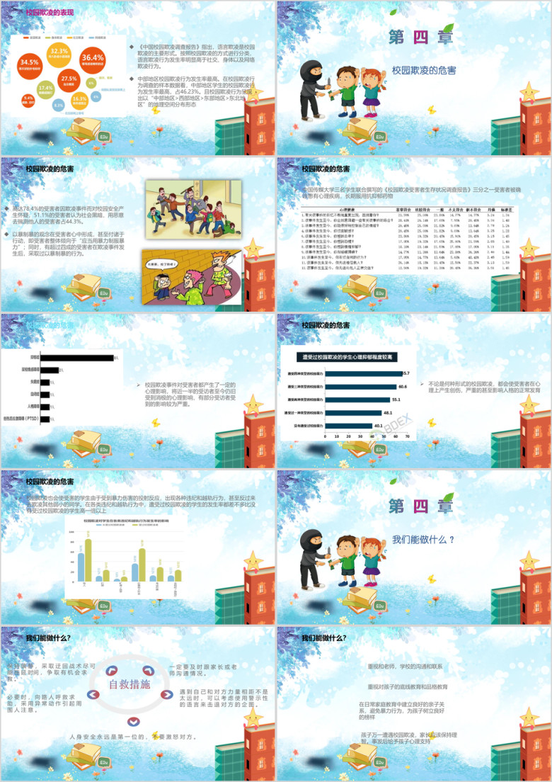 拒绝校园欺凌主题班会ppt
