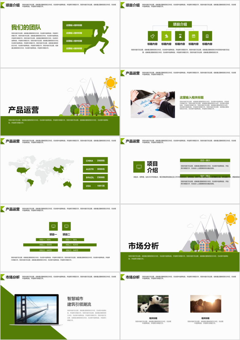 新能源环保公益项目介绍ppt