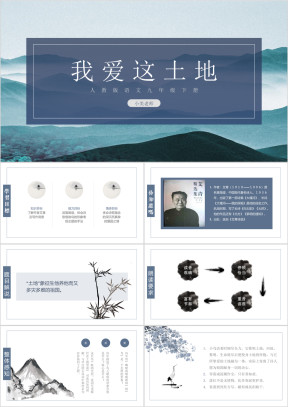 初中语文人教版九年级《我爱这土地》教育教学课件