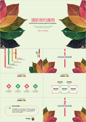 清新简约ppt