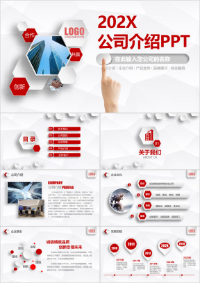 商务总结公司介绍企业宣传产品宣传品牌展示ppt
