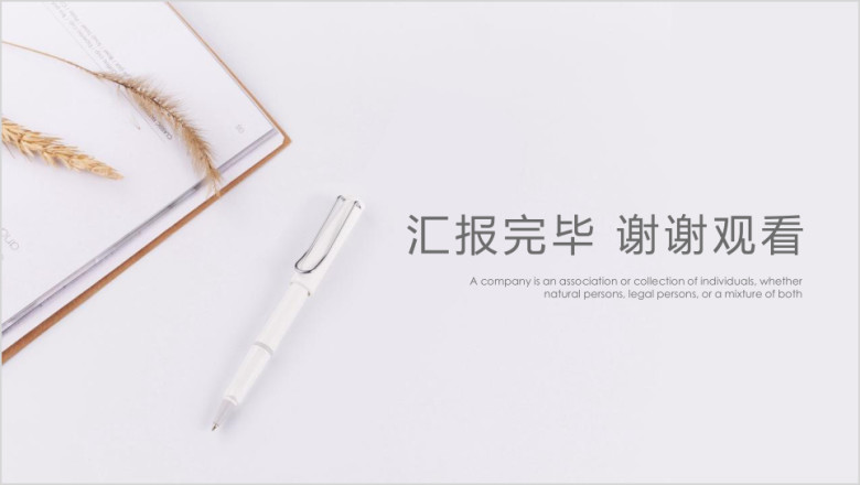 清新简约工作总结模板ppt