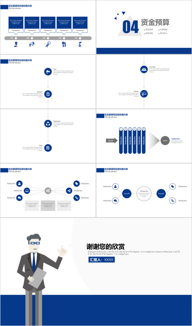 实用性稳重商业计划书总结ppt