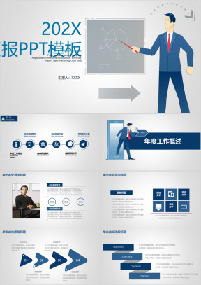 业绩汇报销售总结计划商务工作动态ppt