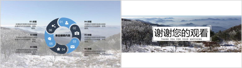 毕业论文答辩蓝天风景美丽江山ppt模板