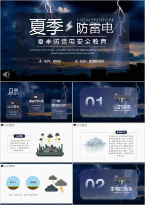 夏季防雷电安全知识PPT