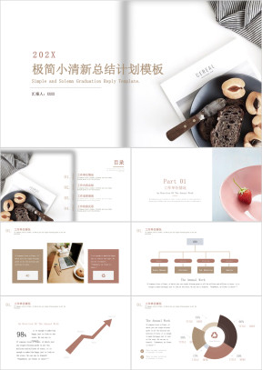 精致小清新工作总结模板（总结计划03）ppt