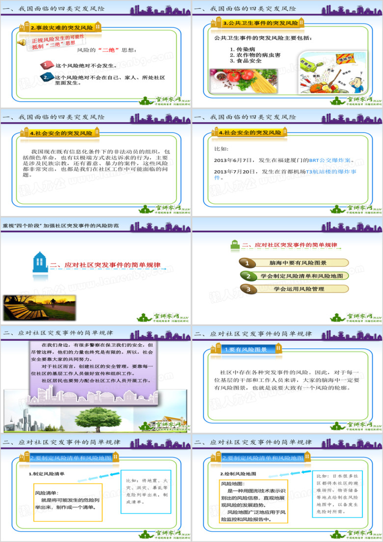 重视四个阶段 加强社区突发事件的风险防范ppt
