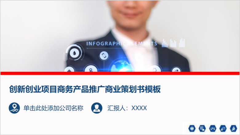 创新创业项目商务产品推广商业策划书模板ppt