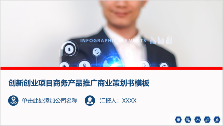 创新创业项目商务产品推广商业策划书模板ppt