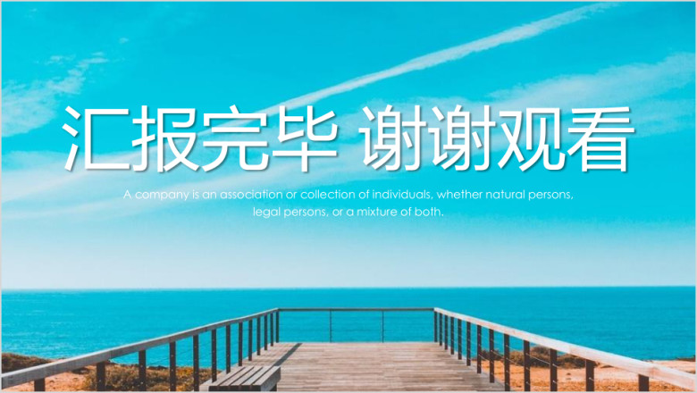 商务大气工作总结模板ppt