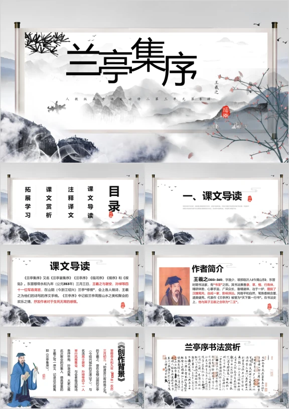 兰亭集序高中语文教学课件PPT