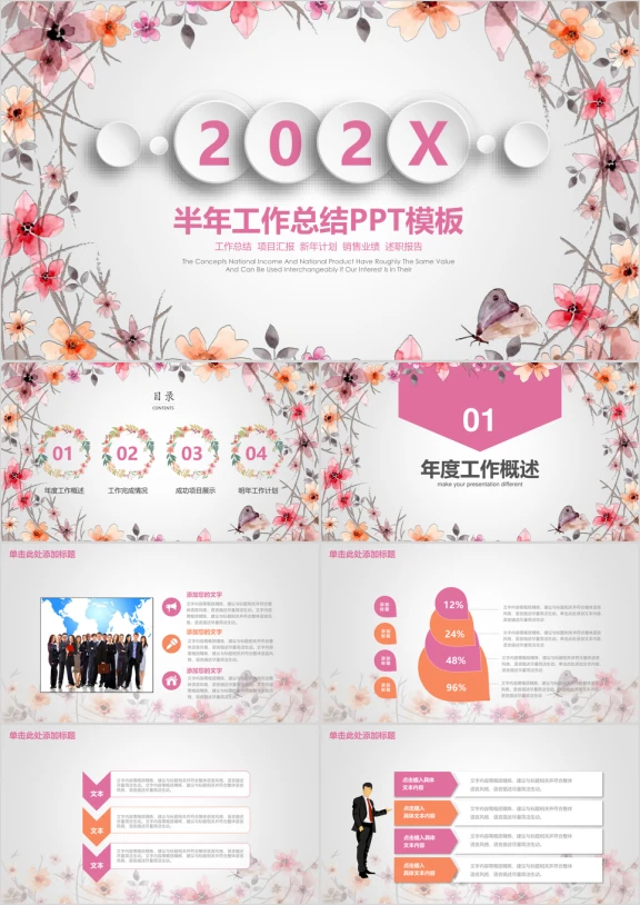 清新年终工作总结暨新年工作计划动态ppt