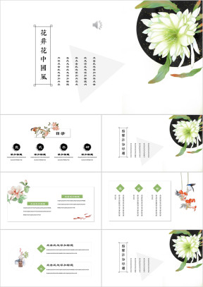 花非花中国风水墨文化艺术ppt