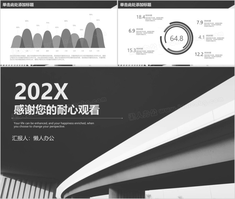 商务工作总结汇报ppt