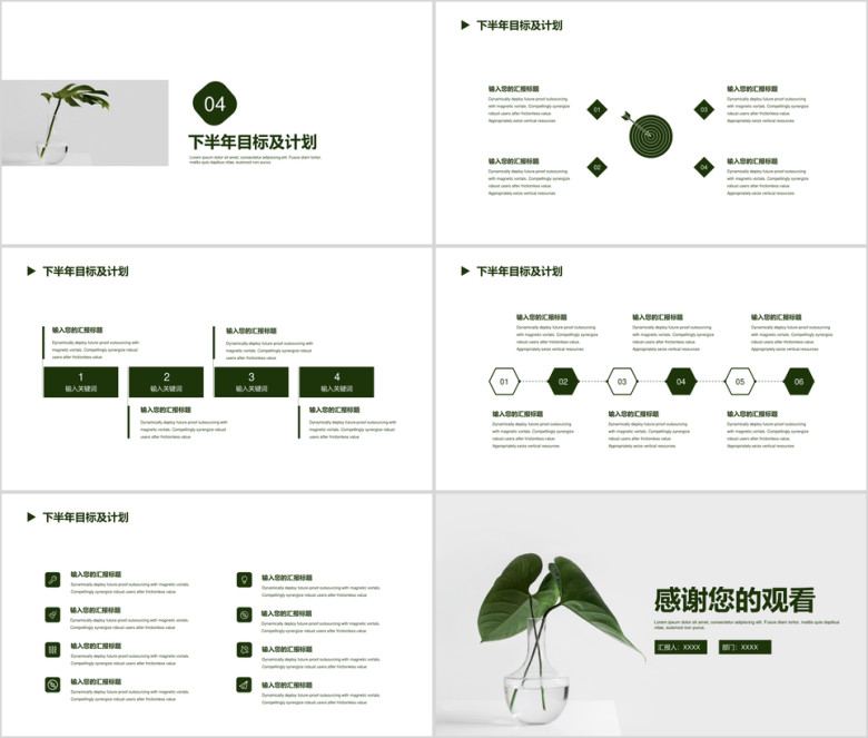 [总结计划]年中工作总结汇报模板2ppt