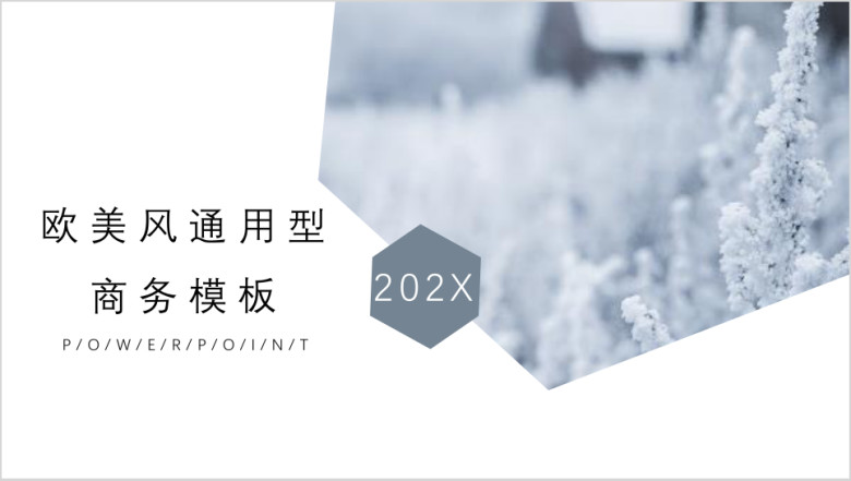 欧美风极简企业介绍模板ppt