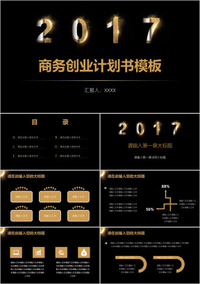 商务创业计划书模板ppt