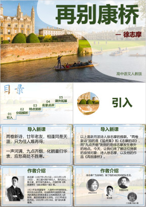 高中语文人教版高一必修《再别康桥》教育教学课件