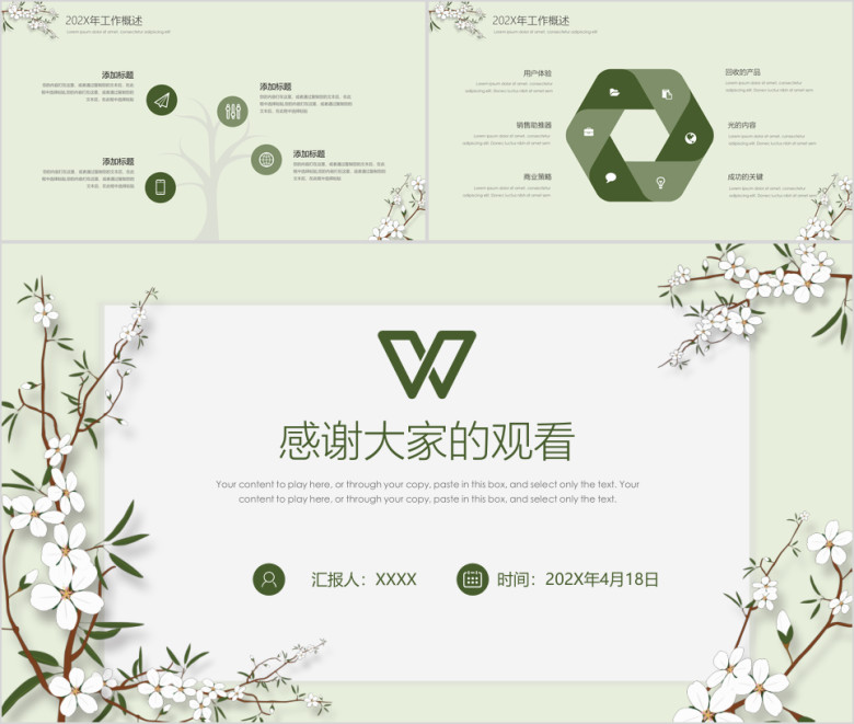工作总结计划简约汇报ppt