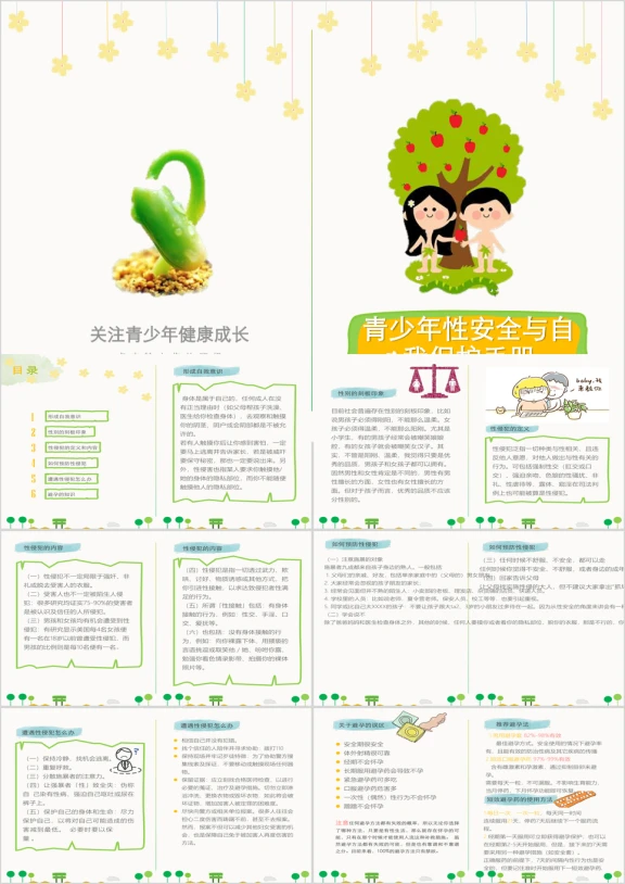 青少年性安全与自我保护教育手册ppt