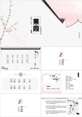 初中语文人教版八年级《蒹葭》教育教学课件