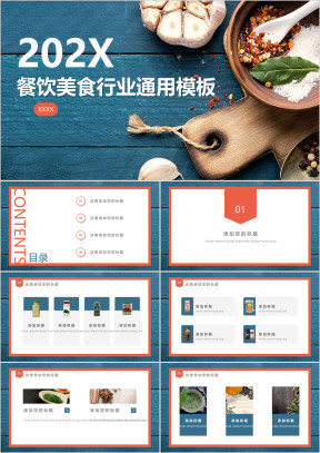 饮食聚会餐饮项目连锁店行业模板ppt
