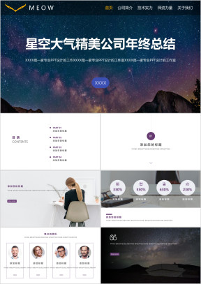 精美商务年终总结商务策划业务推广ppt