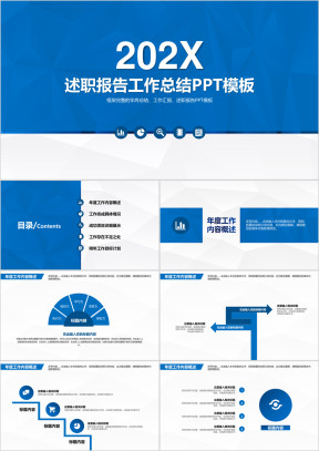 述职报告工作总结ppt模板