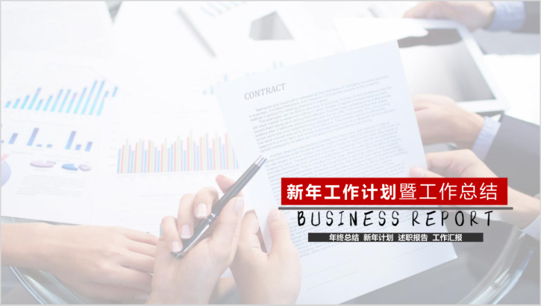 新年微粒体动态详细工作计划暨工作总结ppt