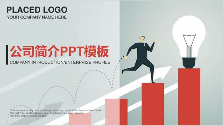简约商务公司简介业绩汇报工作总结计划ppt