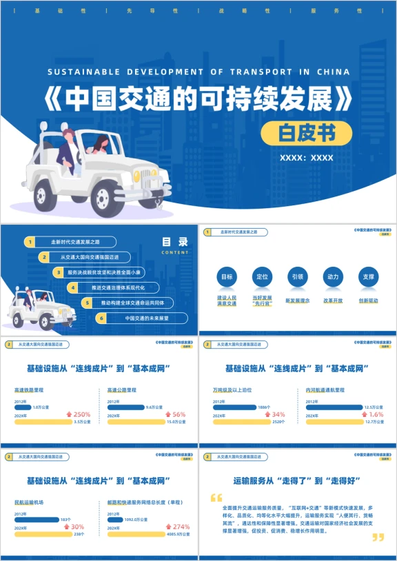 中国交通的可持续发展ppt