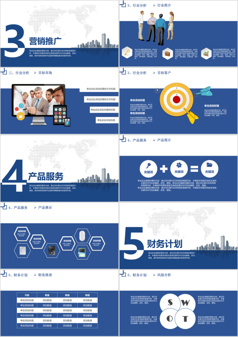 高端创业计划模板ppt