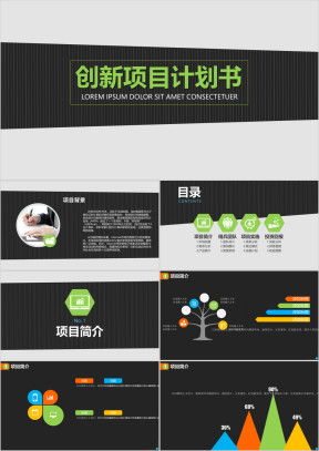 清爽创业计划书ppt