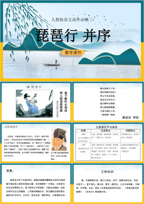高中语文人教版必修三《琵琶行并序》教学课件