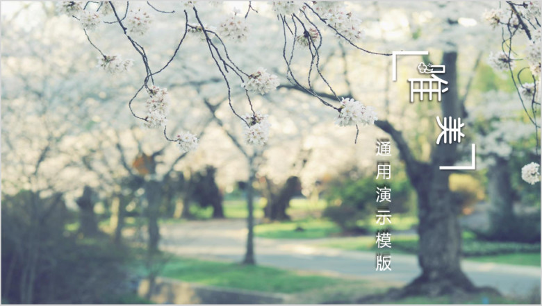 唯美浪漫ppt通用模板