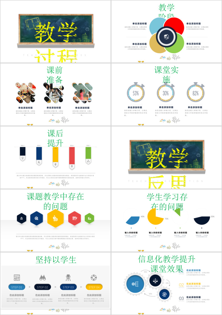 黑板风教师说课信息化教学设计ppt