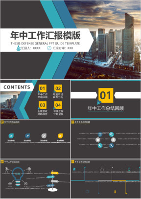 年中工作汇报ppt