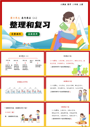 数学二年级上册课件第6单元表内乘法整理和复习