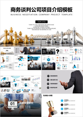 商务谈判公司项目介绍ppt模板